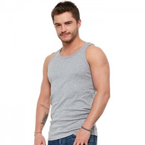 Koszulka męska tank top Basic MORAJ BMP650-002 Grey Melange