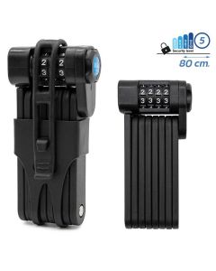 Zabezpiecznie antykradzieżowe składane 80 cm na szyfr EWLK33