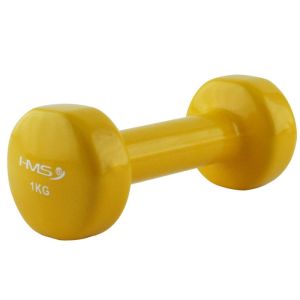 Hantel żeliwny pokryty winylem 17023 1,0kg HMS