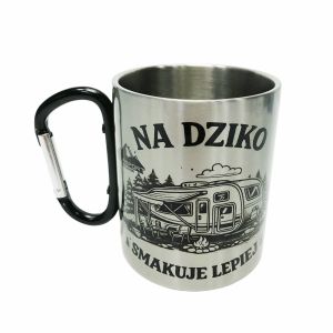 Kubek turystyczny stalowy 300ml TourSport Outdoor Dziki smak