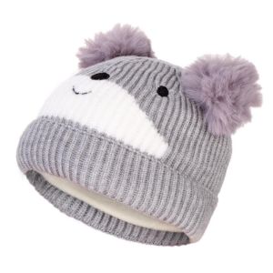 Czapka zimowa dziecięca MIŚ MORAJ DCK1100-003 Grey