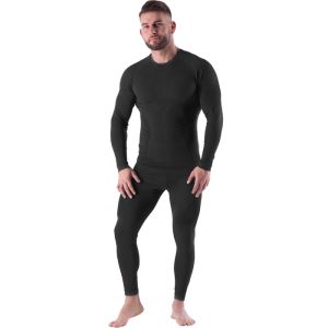 Komplet męskiej bielizny termoaktywnej RAGNAR BTZ0060 NILS CAMP Black