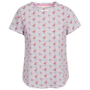 Koszulka damska CARA TRESPASS White Flamingo Stripe