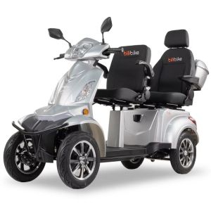 Skuter elektryczny BILI BIKE SHINO QUADRO DOPPIO LIT, 25km/h Silver