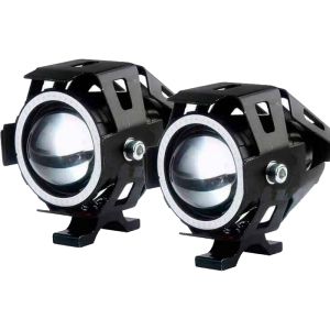 Lampy soczewkowe LED (2 szt.) 3000lm model U7 Ring niebieski Techlife, Motus 