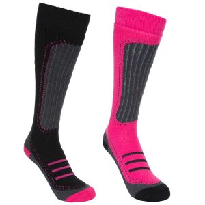 Skarpety narciarskie damskie (2 pary) JANUS II TRESPASS Cassius/Black