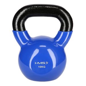 Kettlebell żeliwny pokryty winylem 10kg KNV10 HMS Blue