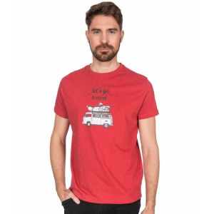 Koszulka męska TRESPASS MOTORWAY Red Marl