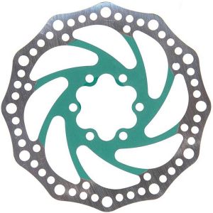 Tarcza hamulcowa 140mm (6 śrub) GREEN do hulajnogi elektrycznej TECHLIFE X8 X8S