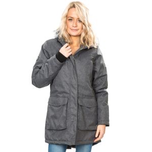 Kurtka zimowa parka damska TRESPASS THUNDERY TP75 Black/Silver Grey