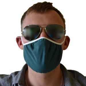 MASECZKA OCHRONNA (1 szt.) WIELORAZOWA Z JONAMI SREBRA 2-WARSTWOWA ZIELONA